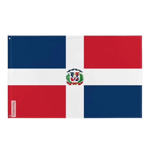 Drapeau République dominicaine Pixelforma en polyester résistant toutes tailles