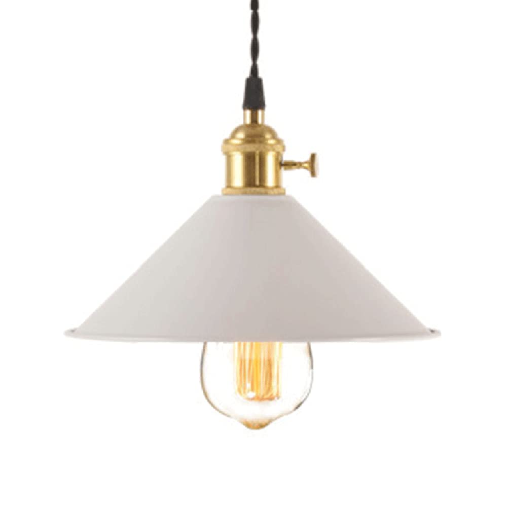 Lámpara colgante soluciona techos altos luz ajustable blanca estilo granja industrial