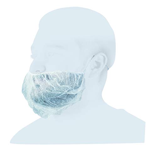 Miraflores Original 100 - Cubrebarba desechable de TNT - Cubre barba desechable - Higiénico, anatómico y con elástico - Ideal para restauración, catering, sector médico, laboratorio e industrial Cover
