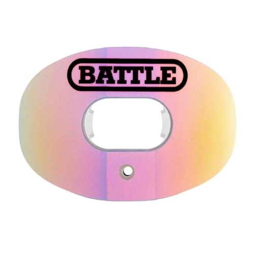 Battle Sports Iridescent Oxygen Football Mouthguard - Football Mouth Guard with Strap, Superior...