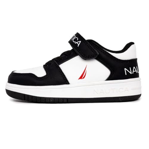 Image of Nautica Kids Adjustable Strap Shoes | Comfortable Casual Sneakers for Boys and Girls, Toddlers & Little Kids