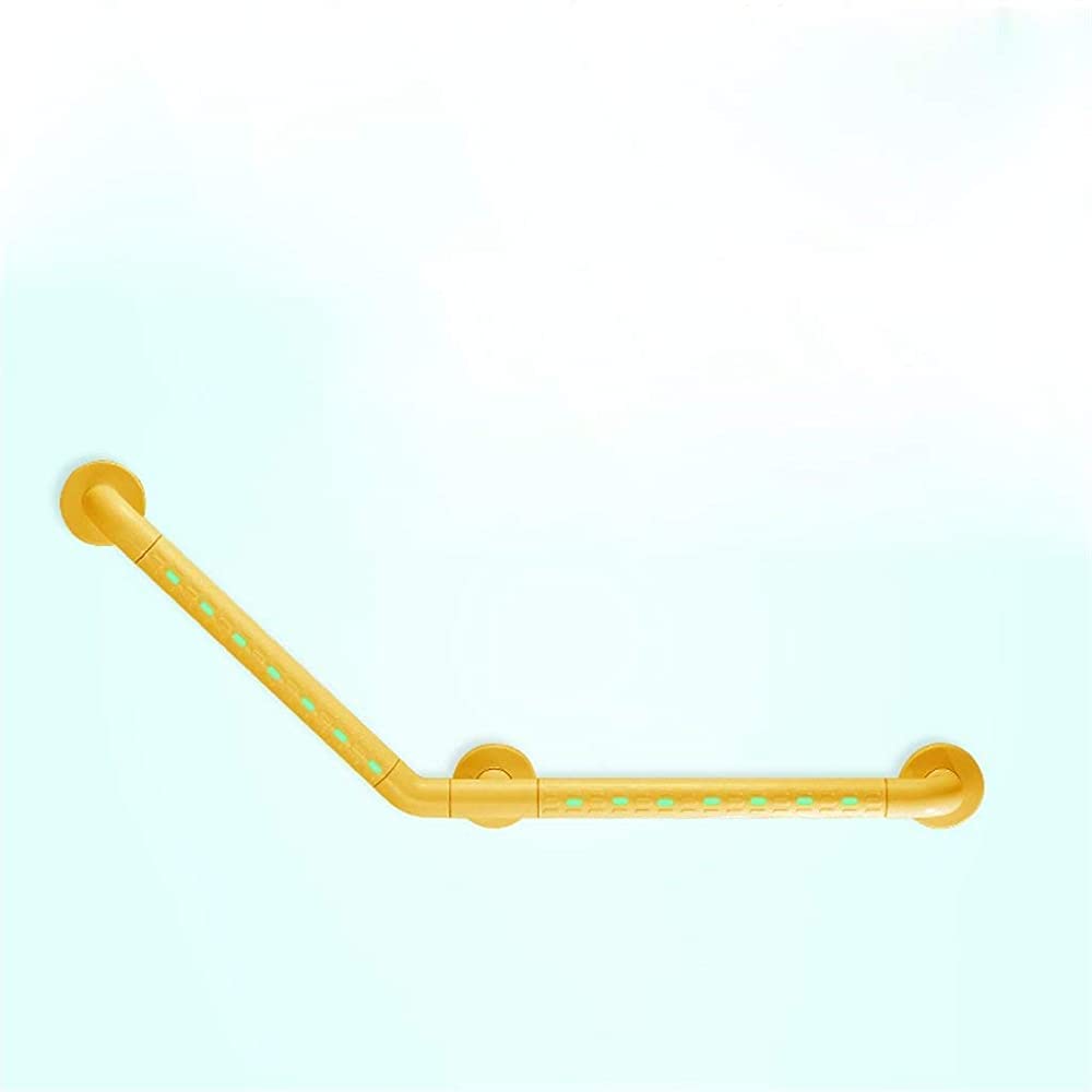Corrimano, Maniglie di Sicurezza, Corrimano con Barra di Sostegno, Corrimano Antiscivolo 135 Gradi in Nylon e Acciaio Inossidabile, Corrimano Antiscivolo per Bagno, corridoio, vasc