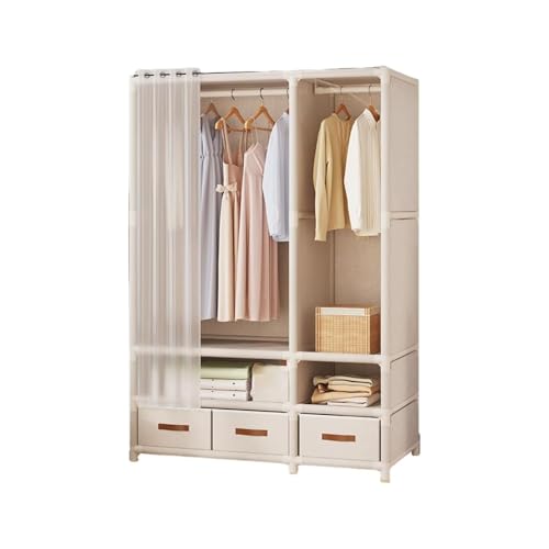Armoire en toile protection vêtements armoire portable tube acier épais
