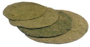 Panier suspendu 4 pouces pack de 16 inserts en fibre de coco naturelle