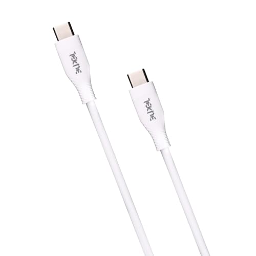 Image of TEKNE 60W Silicone Ultra Charging Cable | Fast Charging, Durable, Compatibility with iPhone, Samsung, Android | Tangle-Free Design, 2 Meter