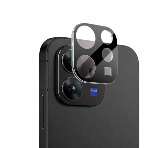 Image of Camera Lens Protector for Vivo V70 / Vivo V70 Elite (Pack of 1) - 9H Hardness Tempered Glass, Ultra HD Clear, Anti-Scratch, Bubble-Free, Case Friendly Camera Guard (Black)