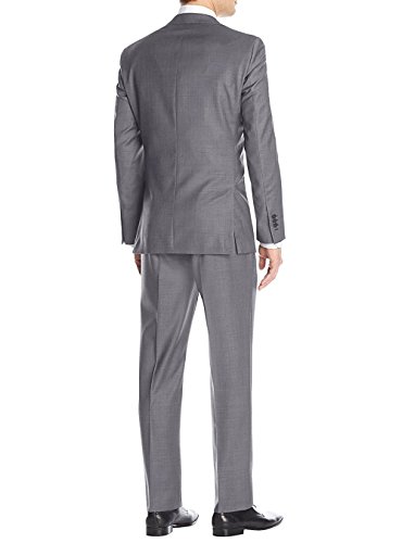 GN Luciano Men's Two Button 2 Piece Birdseye Suit Modern Fit Jacket Pant2