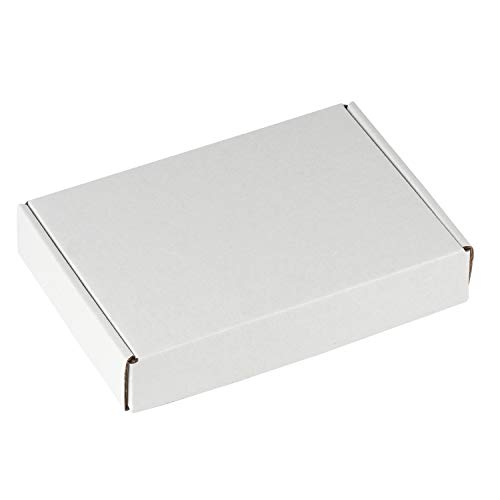 Ruspepa Recyclable Corrugated Box Small Box Mailers - 6" X 4" X 1" - Cardboard Box Perfect For Shipping Small Mobile Phone Case - 50 Pack - White #TOP6