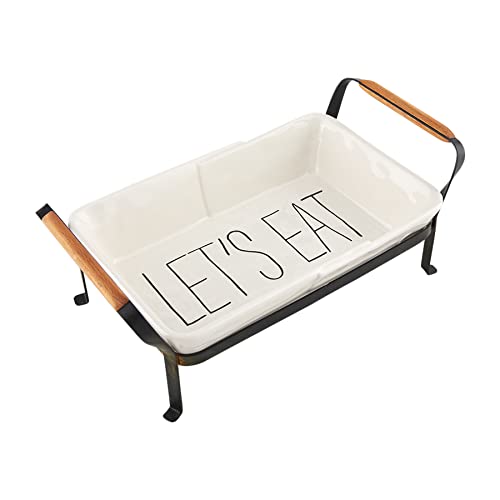 Mud Pie Baker On An Iron Stand, Baker, White, 11