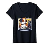 Photo Gallery donna gamer dog giocare videogiochi controller cuffie gaming maglietta con collo a v Photo Gallery donna gamer dog giocare videogiochi controller cuffie gaming maglietta con collo a v