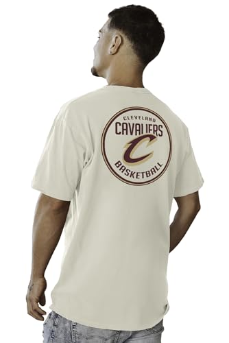 Image of Blue 84 NBA Unisex-Adult NBA Officially Licensed T-Shirt Ringspun Front /Back Ivory