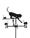 Produktbild Svenska Wetterfahne Windfahne Windspiel Katze schwarz aus Stahl klein Höhe 72 cm