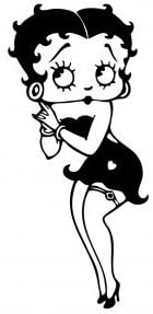 Betty boop Car Decal sticker Black x1