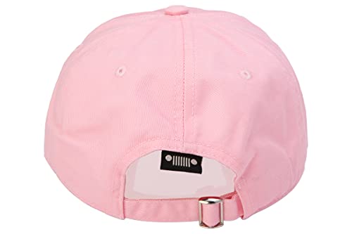 Jeep Premium Chino Twill Unstructured Embroidered Patch Hat For Women | Cap For Girls Pink #TOP3