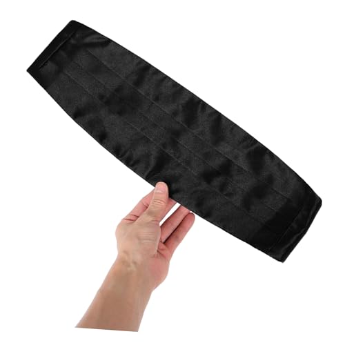 BESTYASH Satin Cummerbund Set for Men Adjustable Pretied Cummerbund Bow Tie and Pocket Square Gift Box for Weddings and Formal Occasions3