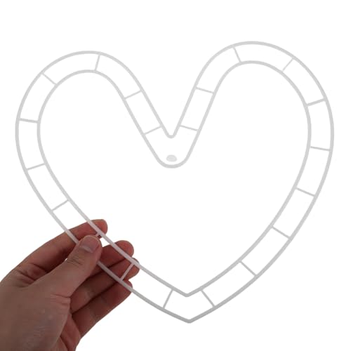 Soporte de Hierro Blanco Evita Caída de Tallos en Ramos con Forma de Corazón 5