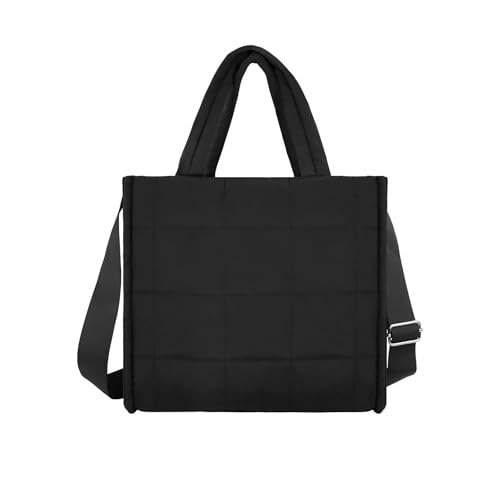 Bolso de mano acolchado de nailon YZCIS, bolso casual tipo bandolera para mujer