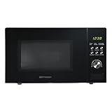 Emerson MW1101B-A Countertop Microwave Oven with Button Control, LED Display 1000W, 10 Power Levels, 6 Auto Menus, Glass Turntable and Child Safe Lock, 1.1 Cu. Ft., Black