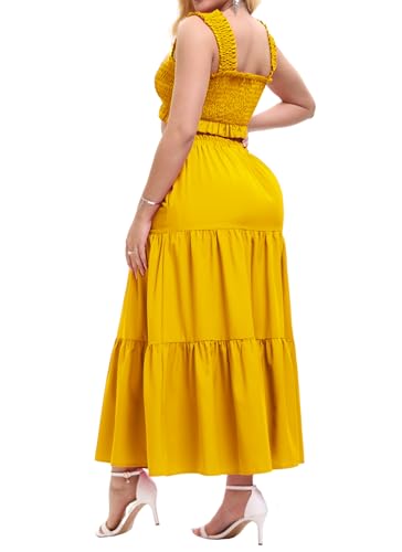 Image of Women's 2 Piece Beach Skirts Sexy Party Dress Crop Top and Long Skirt Sets