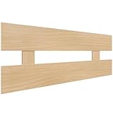 DHOME Cabecero de Madera reciclada DM Horizontal Estilo Valla Cama Palets Herrajes incluidos (90x46, Madera Natural)