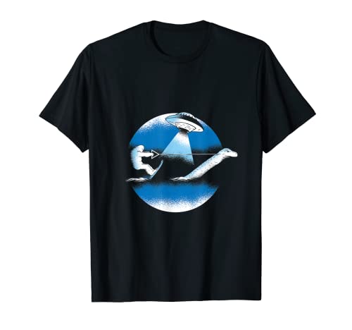 Bigfoot Sasquatch UFO SKI T-Shirt