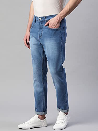 Image of Hubberholme Men's Stretchable Slim Fit Jeans - Casual Cotton Jeans for Men