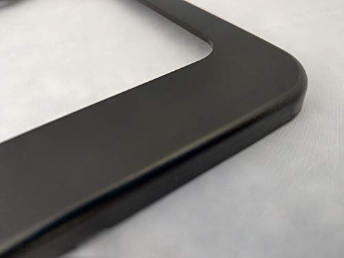 Goplates Customized Black Anodized Aluminum License Plate Frame Laser Engraved #TOP3
