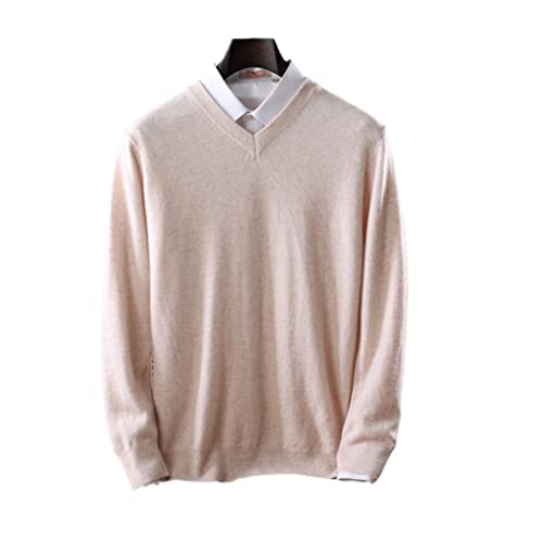 Pull tricoté pour homme en pure laine australienne de qualité premium col en V chic