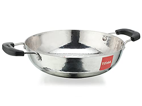 Tosaa Stainless Steel Matahr Kadai With Handle Size 12,25 Cm, Silver For Rs. 470 @ 57 % Tosaa Stainless Steel Matahr Kadai With Handle Size 12,25 Cm, Silver For Rs. 470 @ 57 %