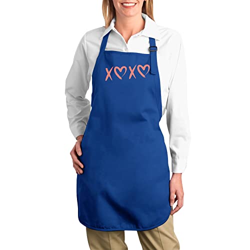 Tablier bleu mignon cadeau Saint Valentin amour et bisous - 2