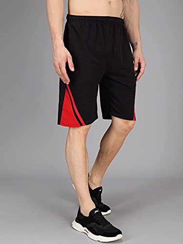 Image of Cotton Solid Men Shorts for Gyming /Running /Exercise /Cycling Casual Slim Fit(Pack of 3)