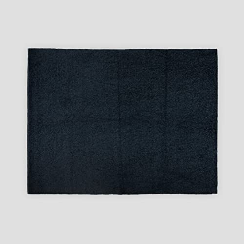 Kit 5 Panos de Flanela De Microfibra 50x70cm Multiuso Super Absorção ( Preto )