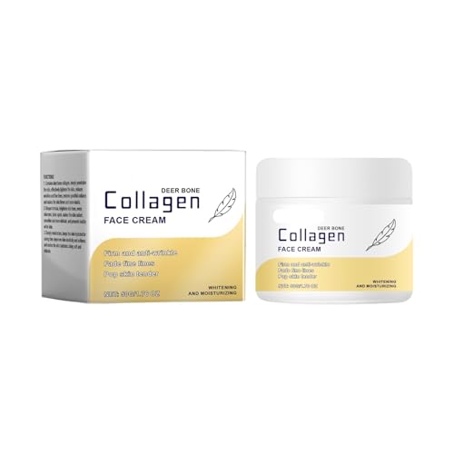 Crema Facial Antiarrugas Con Colágeno: Hidratante, Reafirmante E Iluminadora, Reduce Las Líneas De Expresión, Ligera Y Rápida Absorción(3PCs)