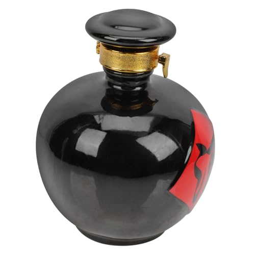 COLLBATH Tarro de Vino Vintage Sellado de Negra Contenedor Portátil Hermético para Almacenamiento y Elaboración de Vino Casa Práctico y Elegante