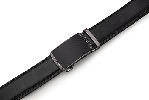 Image of Men's Belt, Ratchet Dress Casual Belt with Adjustable Automatic Buckle Trim to Fit