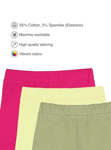 Image of Lilax Girls' Basic Solid Soft Dance Short for Gymnastics or Under Skirts