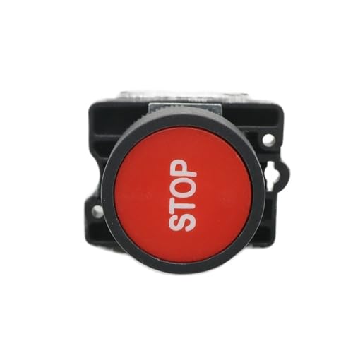 Bouton de commutation tactile plat XB2 22mm plastique rouge stop