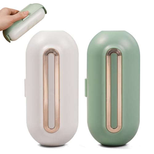 MHwan Rodillo Quitapelusas, 2 Piezas Lavable y Reutilizable Quita Pelos Mascota, Extra Ancho de 14 cm, Duradero y Diseñado para Años de Uso, para Pelusa de Ropa, Pelo de Mascotas, Polvo y Suciedad