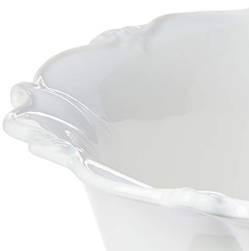SALADEIRA PORCELANA FANCY BRANCO 25 cm, Wolff