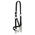 Weaver Livestock Heavy-Duty Restraint Nylon Cattle Halter, Adjustable, Modern Style Cow Calf Halter, Livestock Handling Equipment for Showing, Black