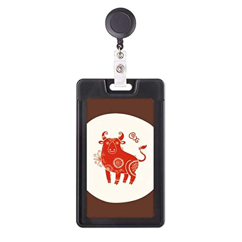 Funda retráctil para tarjetas del Año del Buey, un detalle simbólico para compañeros