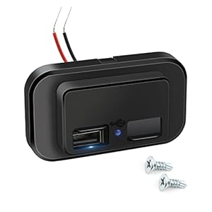 Dual USB Charger Adapter, 24 W 12-24V / 4.8A 2-Poorts USB-lader Fast Charger Socket Oplader Socket Opladen Panel Mount…