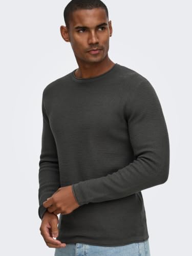 Only & Sons Onseric Reg 12 Struc Crew Knit Noos – Ansicht 5
