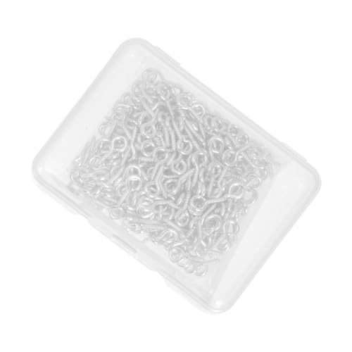 COSMEVIVI 10mm Sheep's Eye Nails DIY Metal Eye Screw Hooks Self-Tapping Heavy-Duty