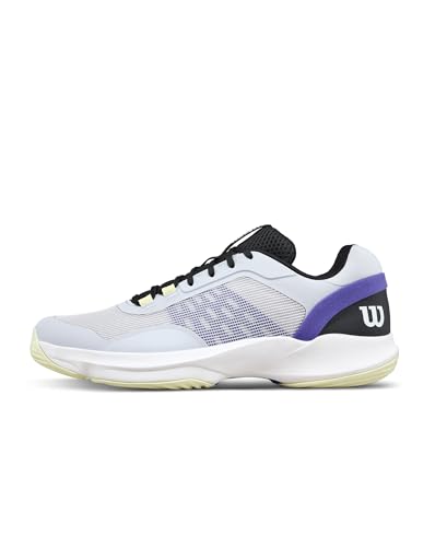 WILSON Hurakn Pro V2 Mens Padel Shoe - Gray Dawn/Black/Tender Yellow Size 11