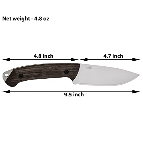 BPS Knives Savage - Scharfe Carbonstahl Feststehende Klinge Bushcraft Messer - mit Lederscheide - Outdoor Vollständig durchgehendes Messer - Überlebens-Camp-Messer – Bild 5
