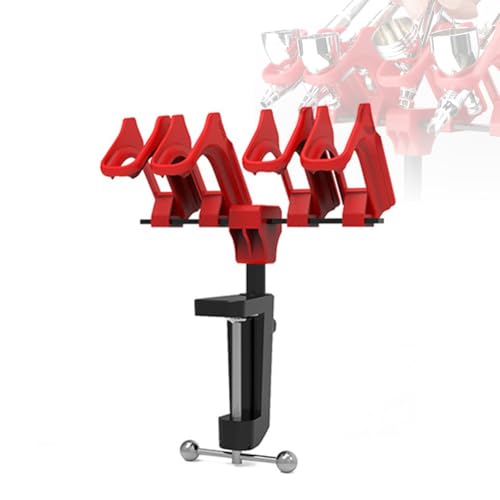 Image of Quick-Release Airbrush Stand Quick Pull Spraying Pen Holder 30mm Adjustable Rotation for Effortlessly Convenient Use