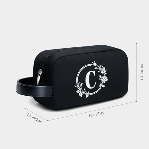 TOPDesign Personalized Initial Canvas Tote Bag, for Wedding, Birthday, Beach, Perfect Gifts for Women, Mom, Teachers, Friends