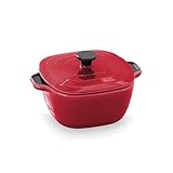 Lacor - 63200 - Mini Cocotte Serve Red, Melamina de Alta Calidad, 100% Libre de BPA, Capacidad 350 ml, Resistente, Higiénica y Fácil de Limpiar, Apta para Lavavajillas, Color Rojo