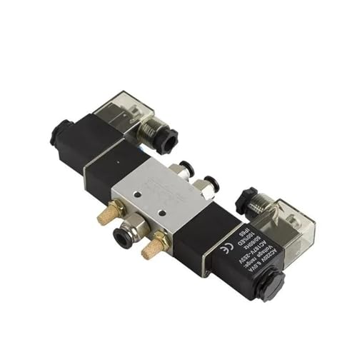 Électrovanne pneumatique 5 voies 4V320-10 en alliage d'aluminium à commutation rapide - 4